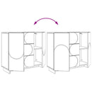 Sideboard Hvid højglans 85.5 x 31 x 75 cm Konstrueret træ