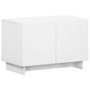 TV-bord 60 x 34.5 x 40 cm Hvid Konstrueret træ