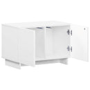 TV-bord 60 x 34.5 x 40 cm Hvid Konstrueret træ