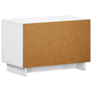 TV-bord 60 x 34.5 x 40 cm Hvid Konstrueret træ