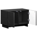 TV-bord 60 x 34.5 x 40 cm Sort Konstrueret træ
