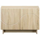 TV-bord 60 x 34.5 x 40 cm Sonoma-eg Konstrueret træ