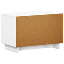 TV-bord 60 x 34.5 x 40 cm Hvid højglans Konstrueret træ