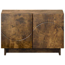 TV-bord 60 x 34.5 x 40 cm Røget eg Konstrueret træ