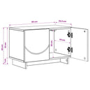 TV-bord 60 x 34.5 x 40 cm Artisan-eg Konstrueret træ