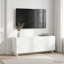 TV-bord 90 x 34.5 x 40 cm Hvid Konstrueret træ
