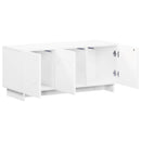 TV-bord 90 x 34.5 x 40 cm Hvid Konstrueret træ