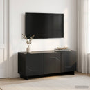 TV-bord 90 x 34.5 x 40 cm Sort Konstrueret træ