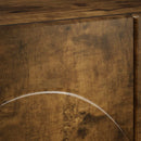 TV-bord 90 x 34.5 x 40 cm Røget eg Konstrueret træ