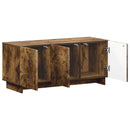 TV-bord 90 x 34.5 x 40 cm Røget eg Konstrueret træ