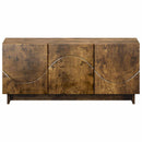 TV-bord 90 x 34.5 x 40 cm Røget eg Konstrueret træ