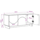 TV-bord 90 x 34.5 x 40 cm Artisan-eg Konstrueret træ