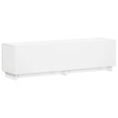 TV-bord 140 x 34.5 x 40 cm Hvid Konstrueret træ