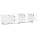TV-bord 140 x 34.5 x 40 cm Hvid Konstrueret træ