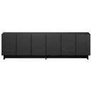 TV-bord 140 x 34.5 x 40 cm Sort Konstrueret træ