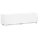 TV-bord 140 x 34.5 x 40 cm Hvid højglans Konstrueret træ
