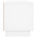 TV-bord 140 x 34.5 x 40 cm Hvid højglans Konstrueret træ