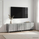 TV-bord 140 x 34.5 x 40 cm Grå Sonoma Konstrueret træ