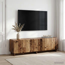 TV-bord 140 x 34.5 x 40 cm Gammelt træ Konstrueret træ