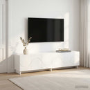 TV-bord 179,5 x 34,5 x 40 cm Hvid Konstrueret træ