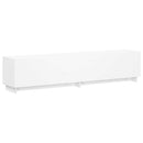 TV-bord 179,5 x 34,5 x 40 cm Hvid Konstrueret træ