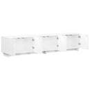 TV-bord 179,5 x 34,5 x 40 cm Hvid Konstrueret træ