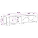TV-bord 179,5 x 34,5 x 40 cm Hvid Konstrueret træ