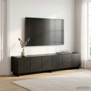 TV-bord 179,5 x 34,5 x 40 cm Sort Konstrueret træ
