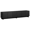 TV-bord 179,5 x 34,5 x 40 cm Sort Konstrueret træ