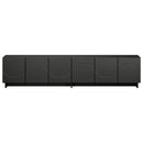 TV-bord 179,5 x 34,5 x 40 cm Sort Konstrueret træ