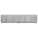 TV-bord 179,5 x 34,5 x 40 cm Betongrå Konstrueret træ