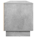 TV-bord 179,5 x 34,5 x 40 cm Betongrå Konstrueret træ