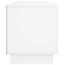 TV-bord 179,5 x 34,5 x 40 cm Hvid højglans Konstrueret træ