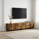 TV-bord 179,5 x 34,5 x 40 cm Røget eg Konstrueret træ