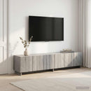 TV-bord 179,5 x 34,5 x 40 cm Grå Sonoma Konstrueret træ