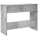 Konsolbord Betongrå 96,5 x 38 x 75 cm Konstrueret træ