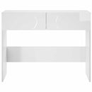 Konsolbord Hvid højglans 96,5 x 38 x 75 cm Konstrueret træ