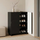 Skoskab 73 x 38 x 87,5 cm Konstrueret træ Sort