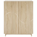 Skoskab 73 x 38 x 87,5 cm Konstrueret træ Sonoma-eg