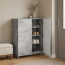 Skoskab 73 x 38 x 87,5 cm Konstrueret træ Betongrå