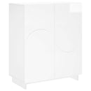 Skoskab 73 x 38 x 87,5 cm Konstrueret træ Hvid højglans