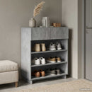 Skoskab 73 x 38 x 87,5 cm Konstrueret træ Betongrå