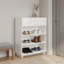 Skoskab 73 x 38 x 87,5 cm Konstrueret træ Hvid højglans