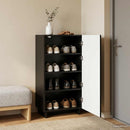 Sko skab 48 x 38 x 87,5 cm Konstrueret træ Sort