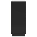 Sko skab 48 x 38 x 87,5 cm Konstrueret træ Sort