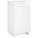 Sko skab 48 x 38 x 87,5 cm Konstrueret træ Hvid højglans