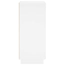 Sko skab 48 x 38 x 87,5 cm Konstrueret træ Hvid højglans