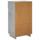 Sko skab 48 x 38 x 87,5 cm Konstrueret træ Betongrå