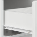Sko skab 48 x 38 x 87,5 cm Konstrueret træ Hvid højglans