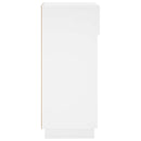 Sko skab 48 x 38 x 87,5 cm Konstrueret træ Hvid højglans